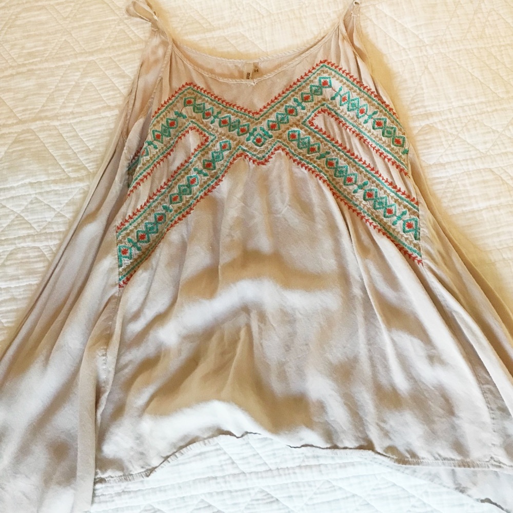 Spaghetti strap tunic